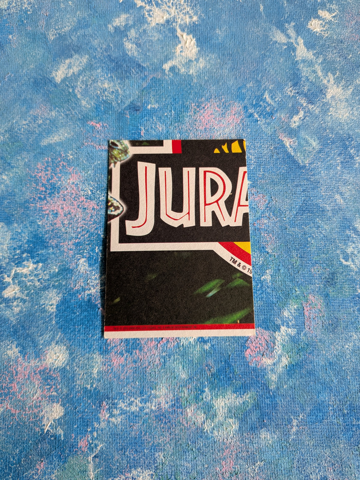 Vintage Jurassic Park Trading Card/Sticker #10 Velociraptor - 1993