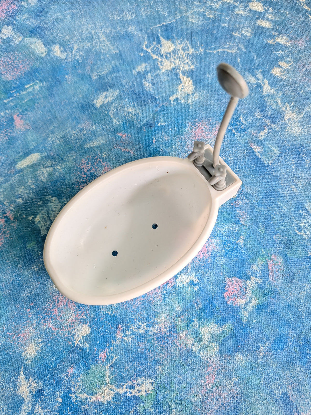 Dolls House White Plastic Bath - Unbranded