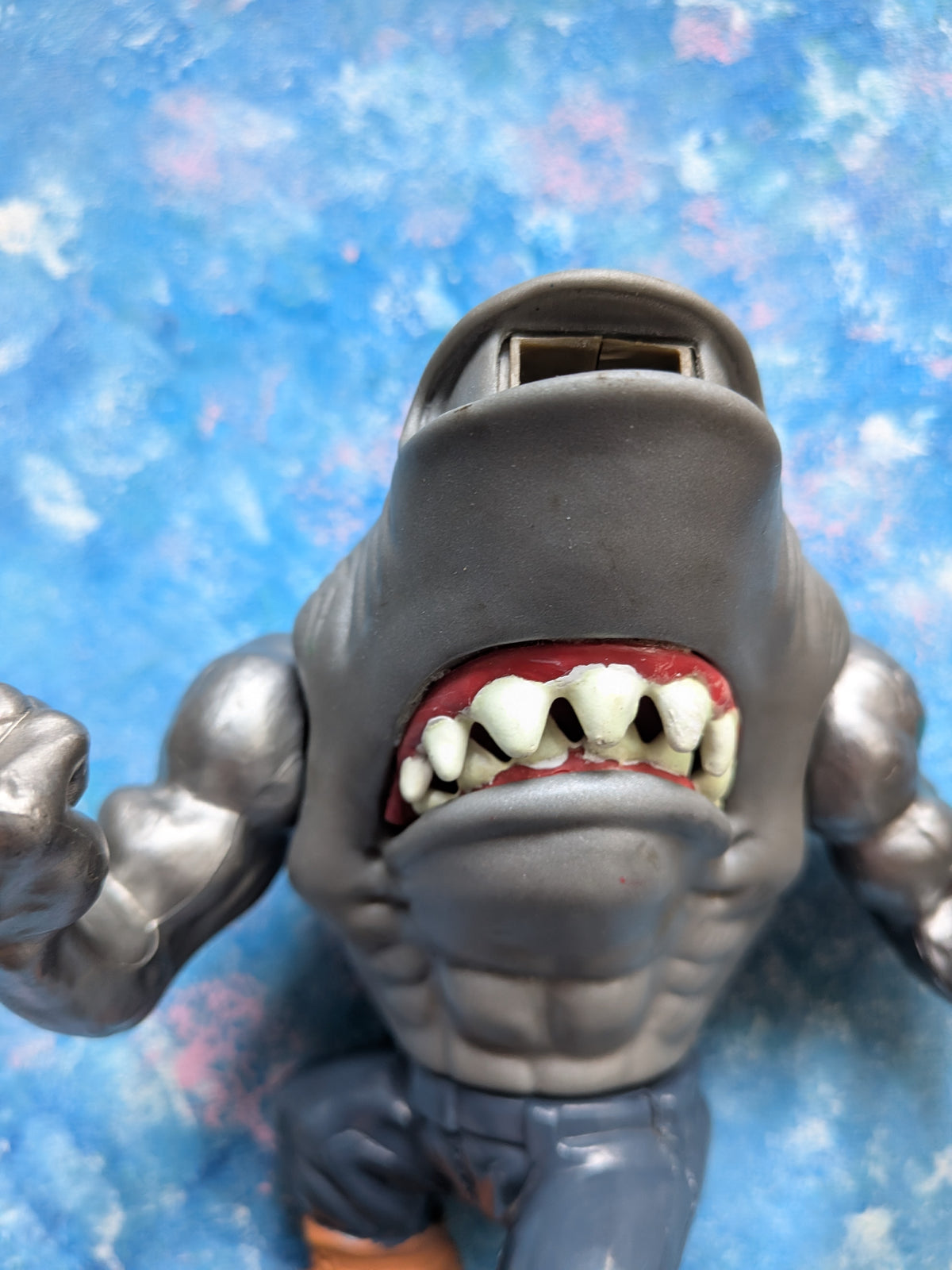 Street Sharks Jab Hammerhead Figure - 1994 - Mattel - Missing Head Piece