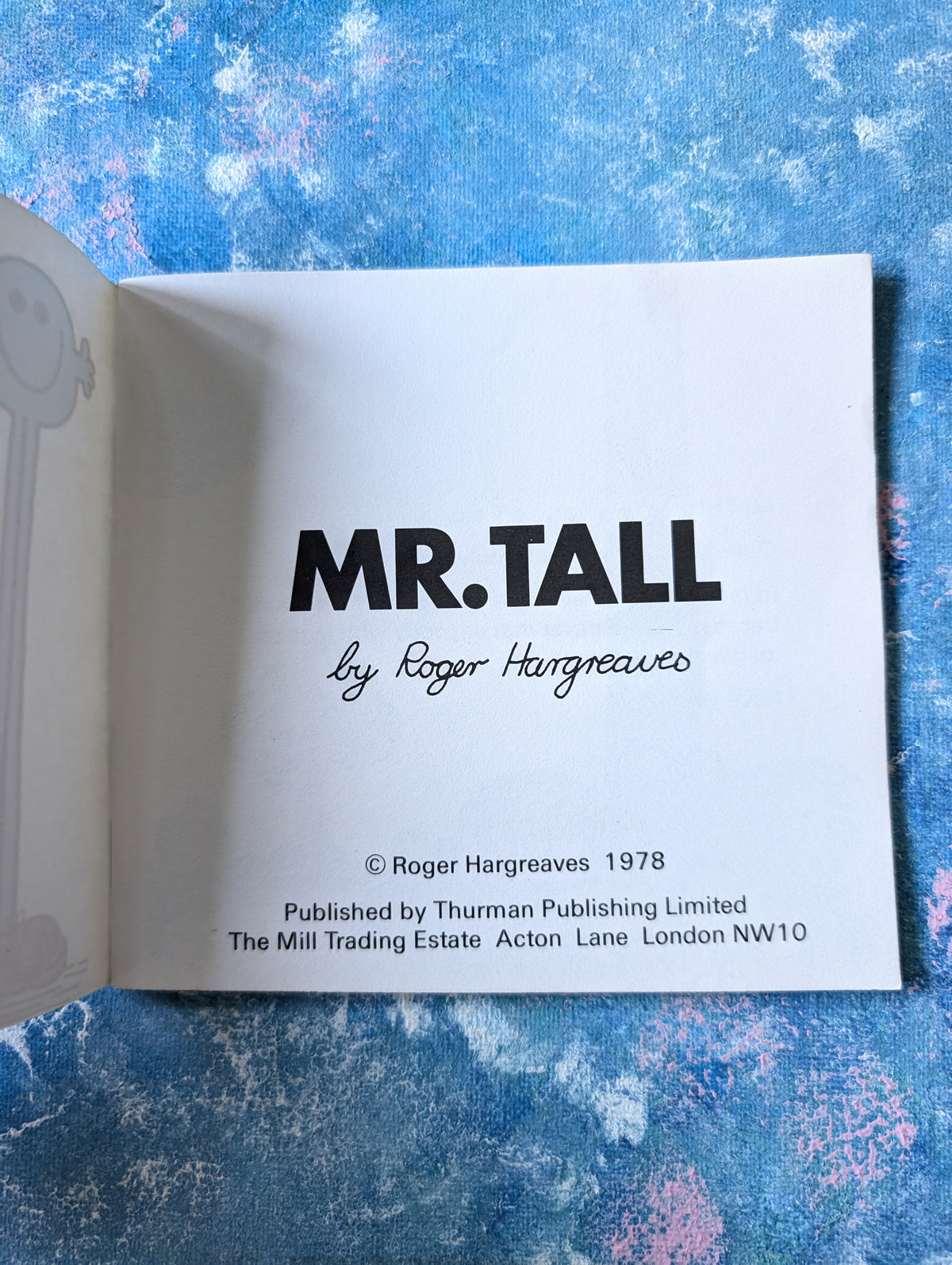 Mr Tall by Roger Hargreaves - 1978 - Thurman Publishing Ltd