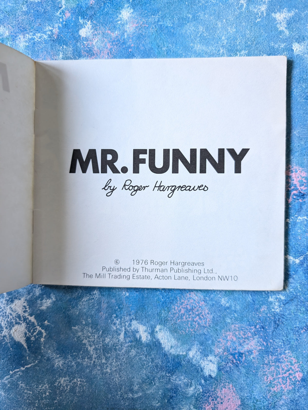 Mr Funny by Roger Hargreaves - 1976 - Thurman Publishing Ltd