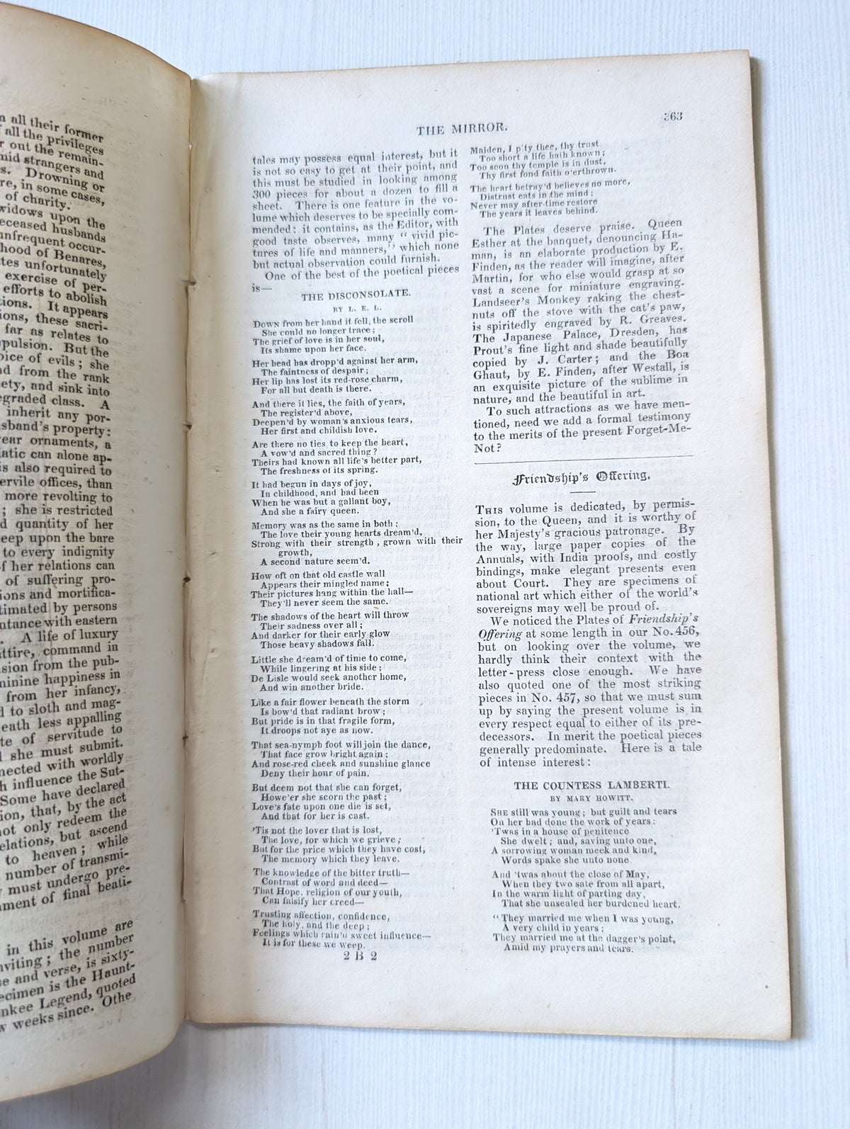 The Mirror of Literature, Amusement, and Instruction No. 460 - 1830