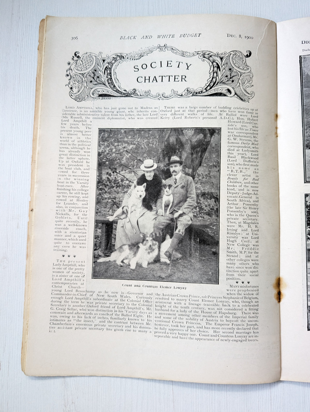 Black & White Budget Vol. IV No. 61 - December 8th, 1900