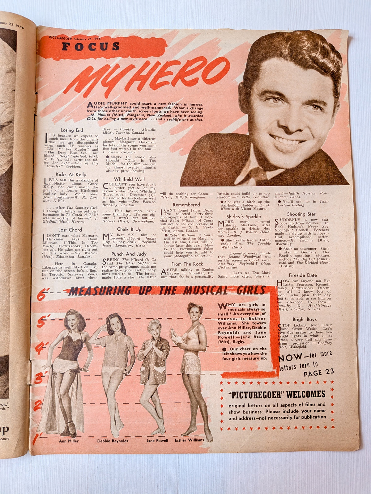 Picturegoer Magazine February 25, 1956 - Simon McQueen Cover