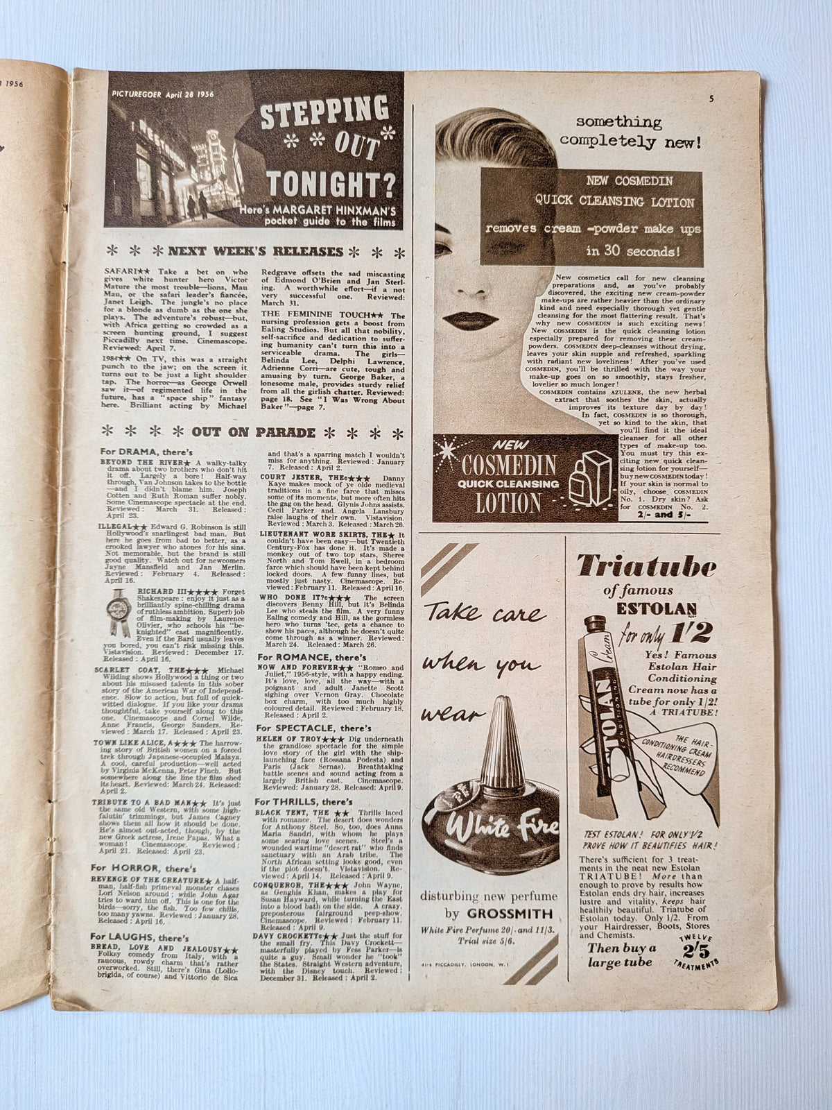 Picturegoer Magazine April 28, 1956 - Joan Collins Cover