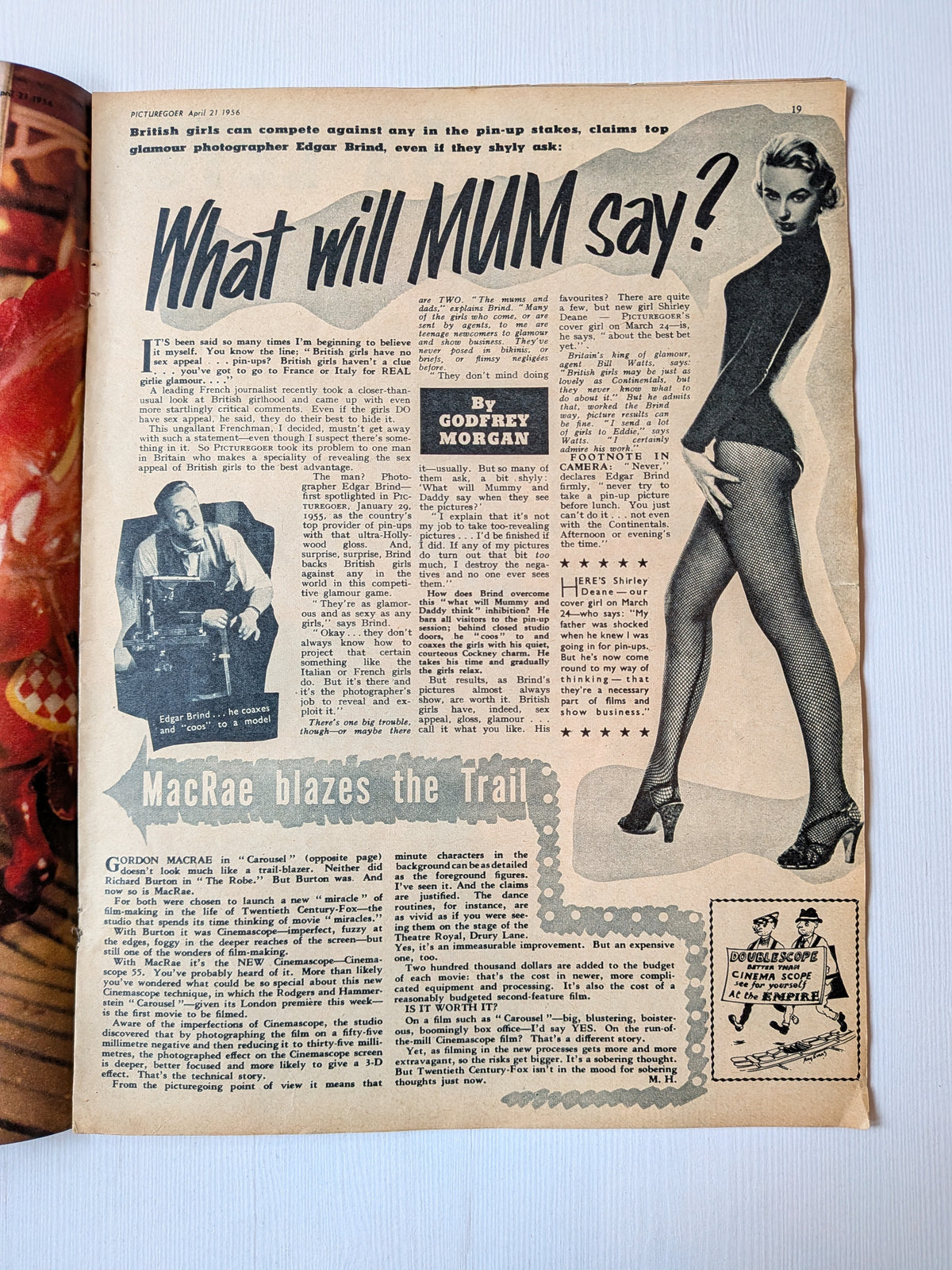 Picturegoer Magazine April 21, 1956 - Bumper Issue - Gina Lollobrigida Cover