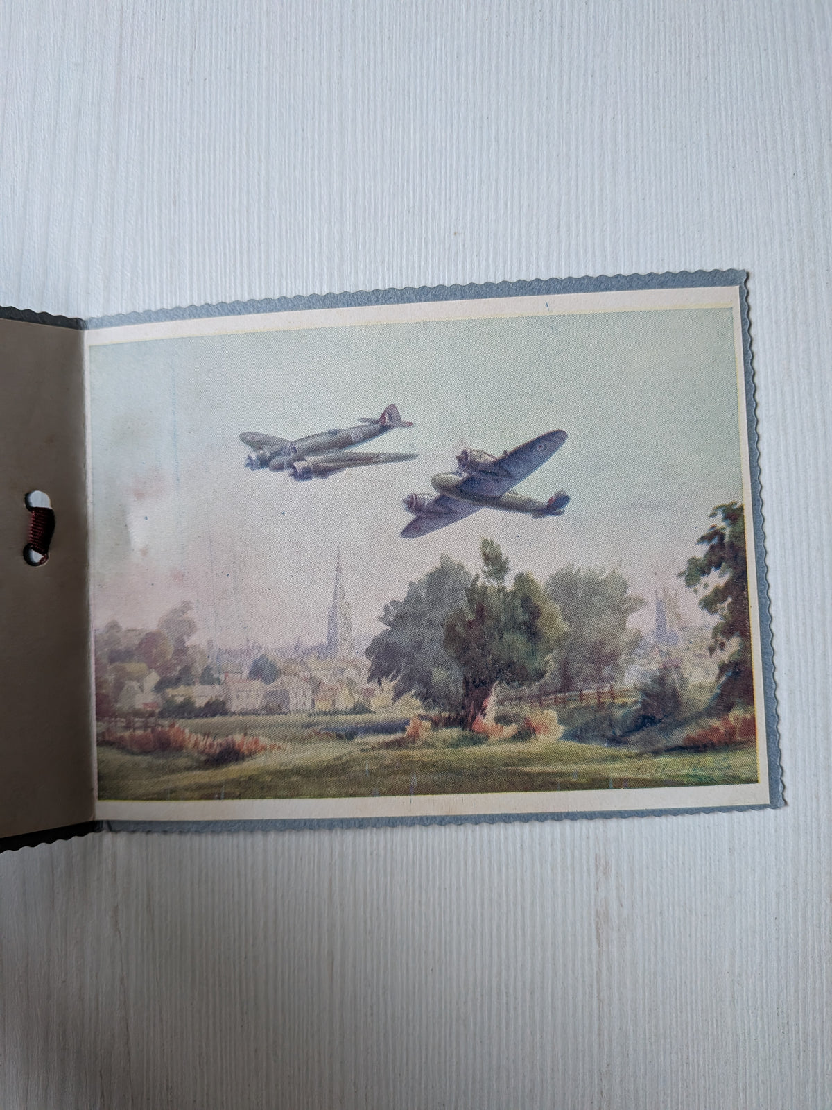 Vintage World War II-Era Royal Air Force Christmas/New Year Card - 1940s