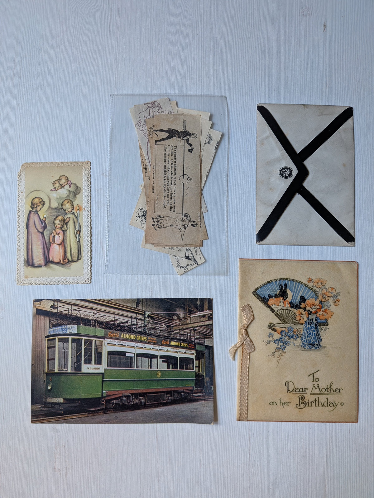 Antique and Vintage Paper Ephemera Bundle - x10 Pieces For Scrapbooking/Crafts #12