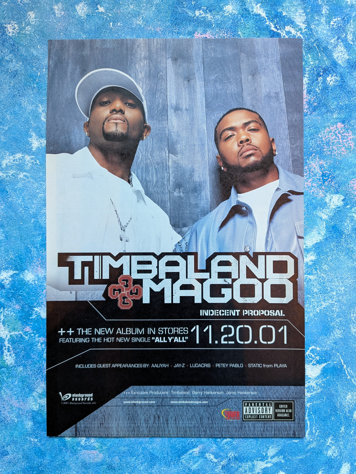Timbaland & Magoo Indecent Proposal 2001 Album Promo Advertisement - See Details