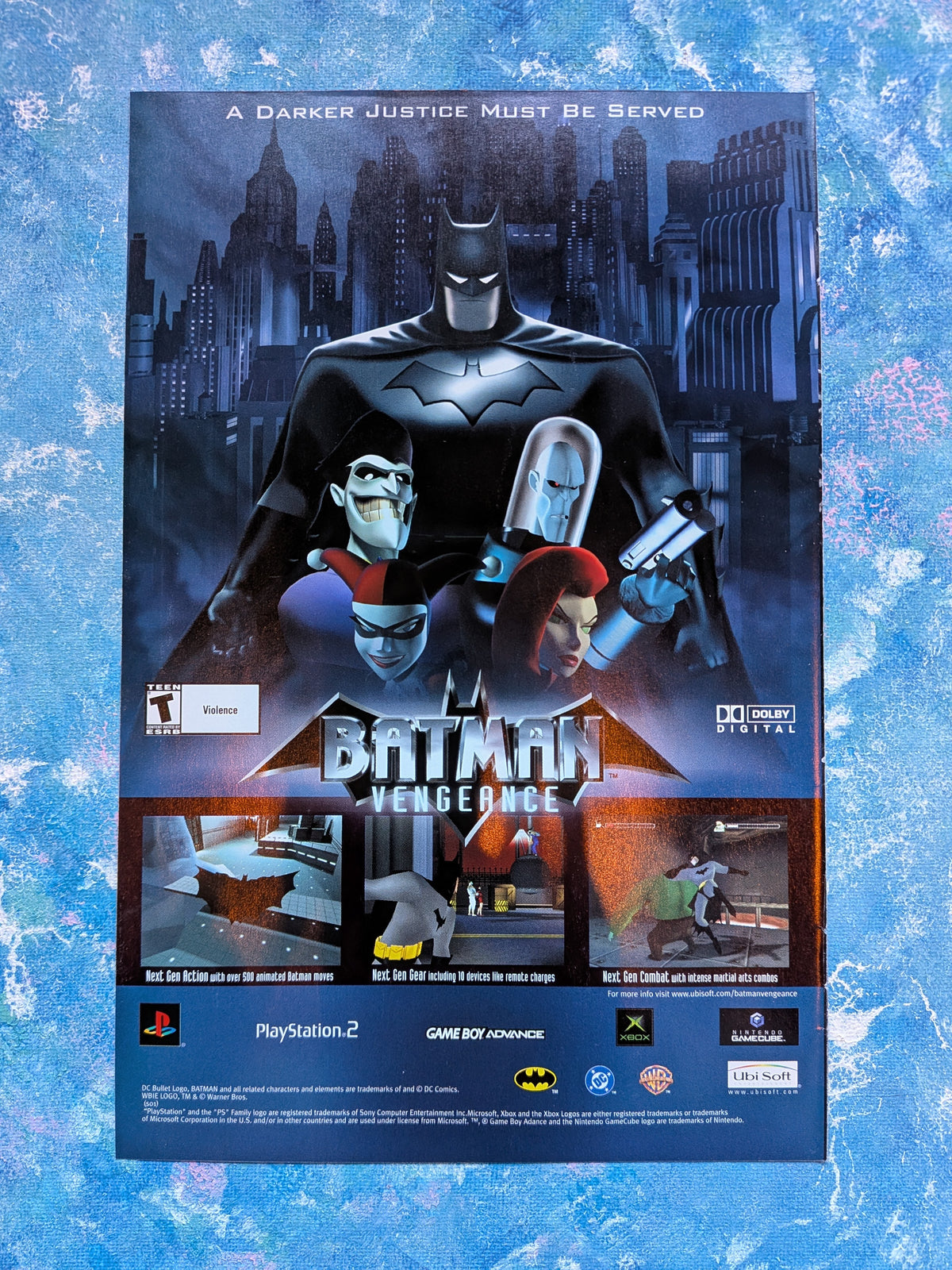 Batman Vengeance Playstion/Xbox/Nintendo Game 2001 Advertisement - See Details