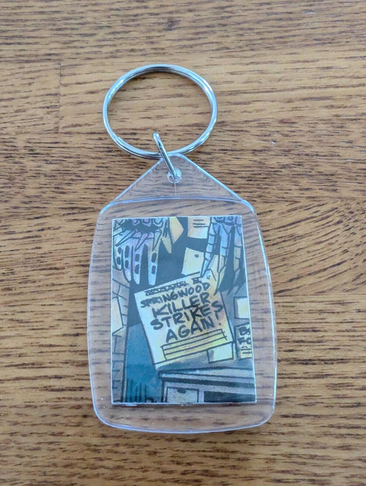 Freddy Krueger Nightmare On Elm Street Keyring, Made From Recycled Vintage Comic