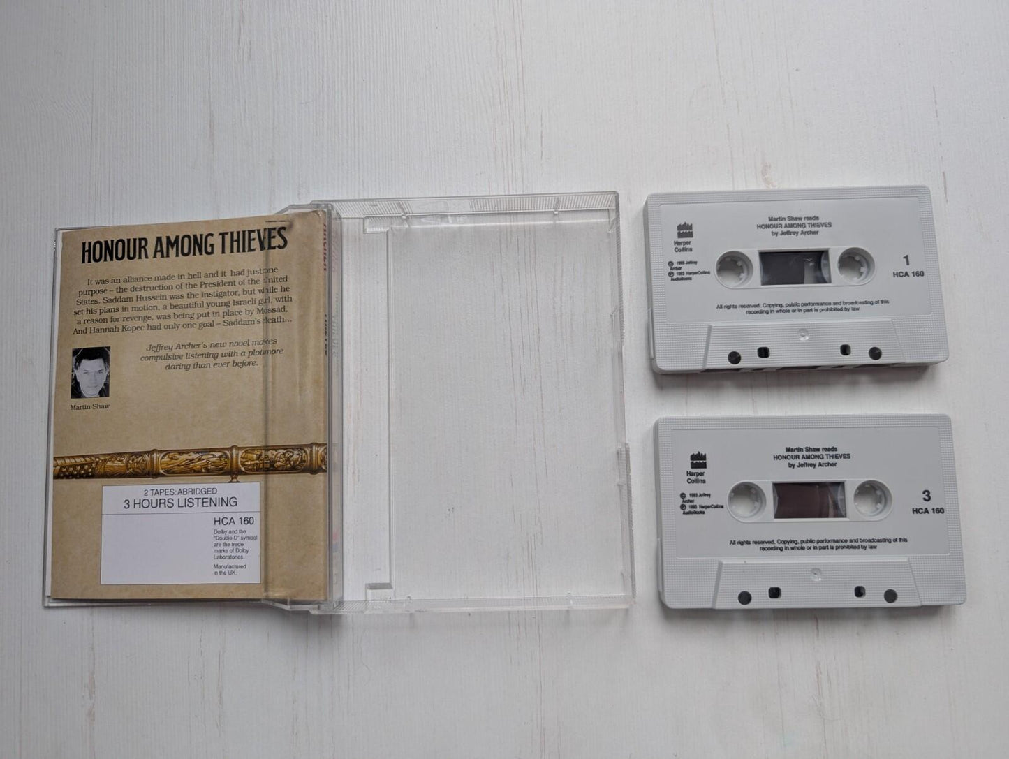 Honour Among Thieves by Jeffrey Archer Audiobook Cassette - 1993, Harper Collins