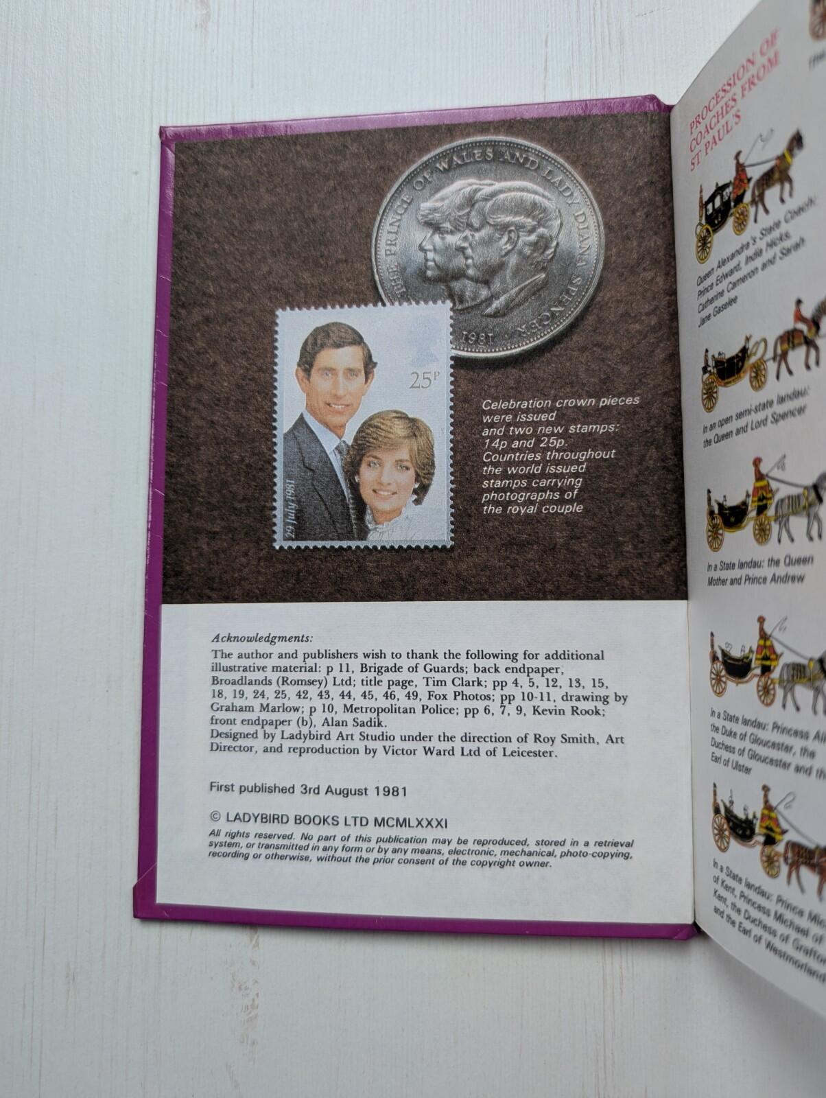 Royal Wedding - Prince Charles/Princess Diana - 1981 - Vintage Ladybird Book