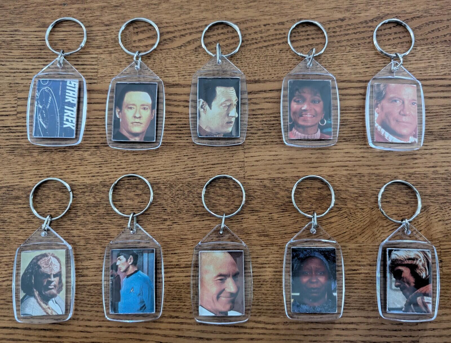 Handmade Star Trek X10 Keyring Bundle, Great For Stocking Fillers/Gift Bags