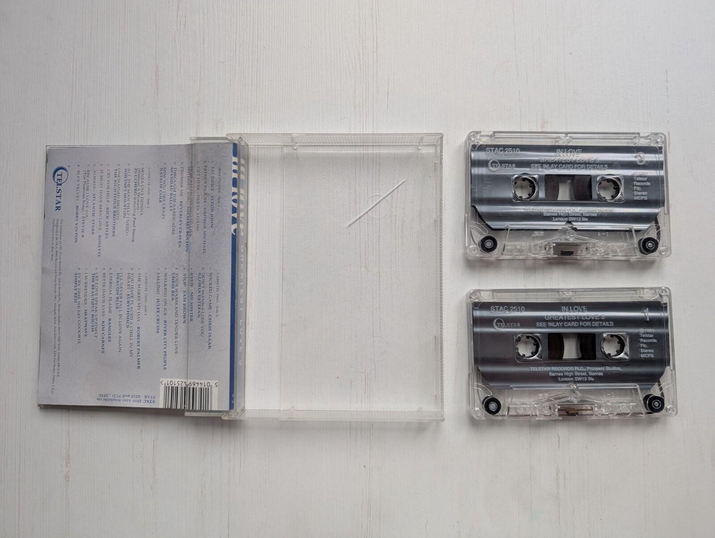 In Love - Love Songs Compilation - 1991 - Telstar Cassette Tape