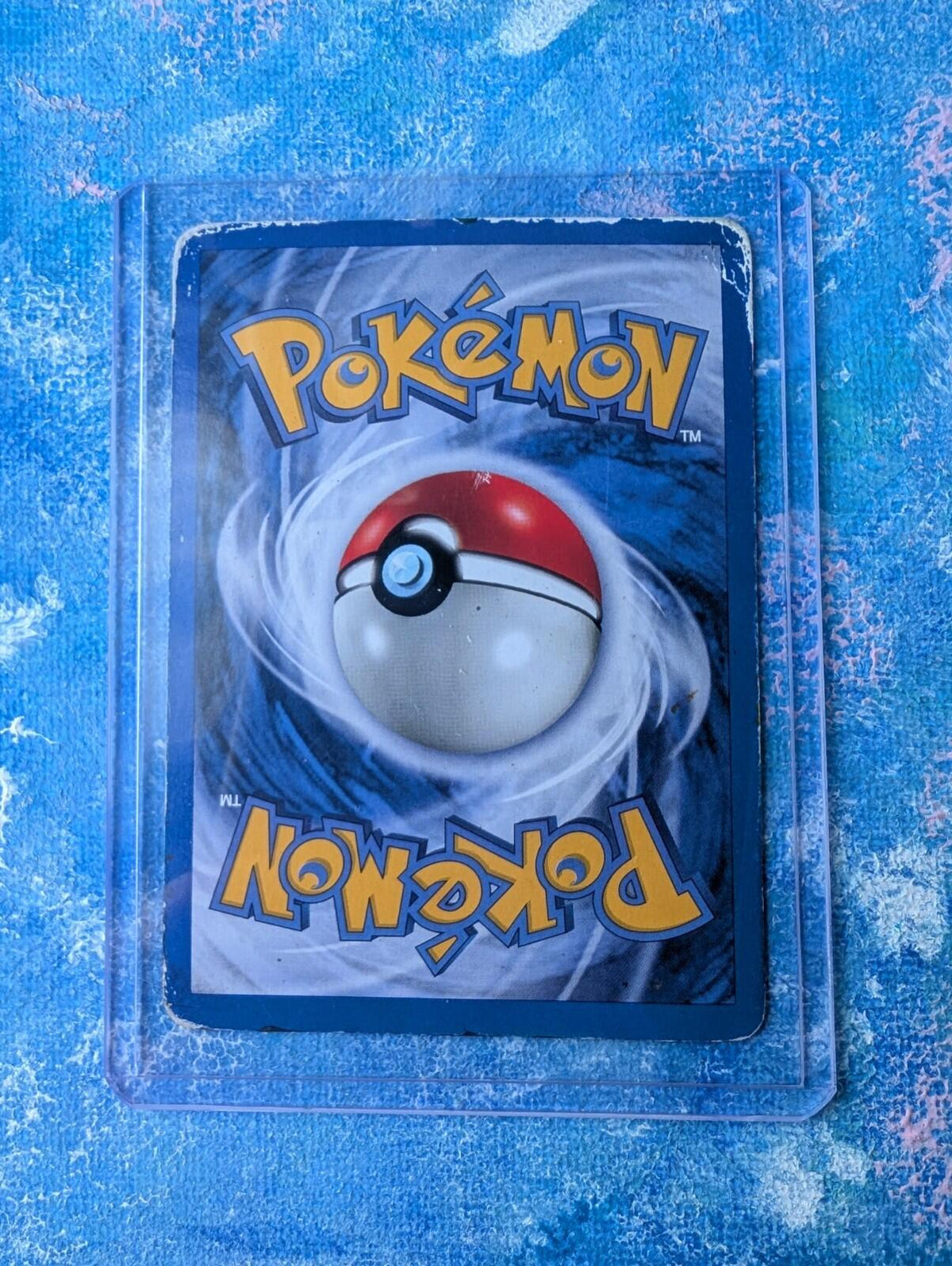 Hand-Painted Golem 36/62 Fossil Set Pokemon Card and Display Easel