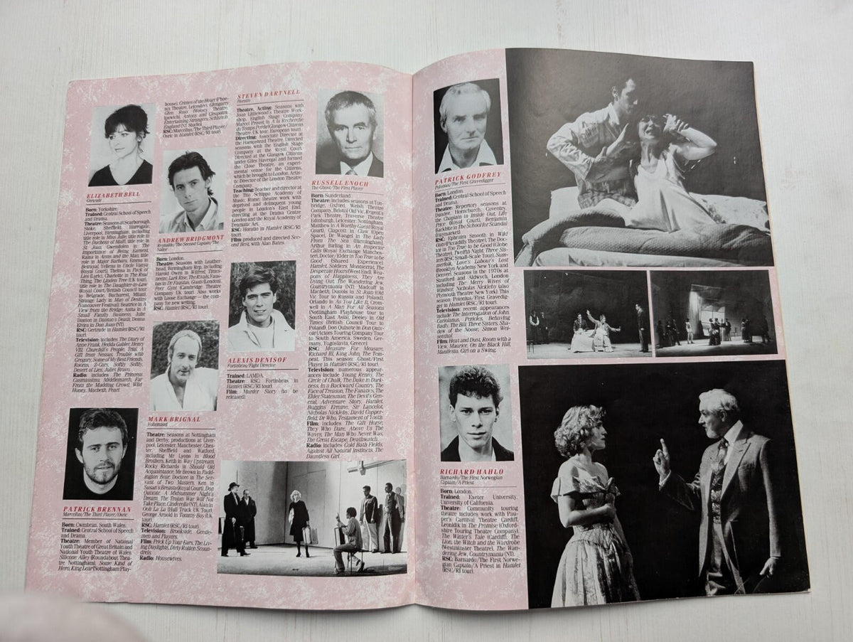 Hamlet Royal Shakespeare Society Palace Theatre Manchester Programme - 1988