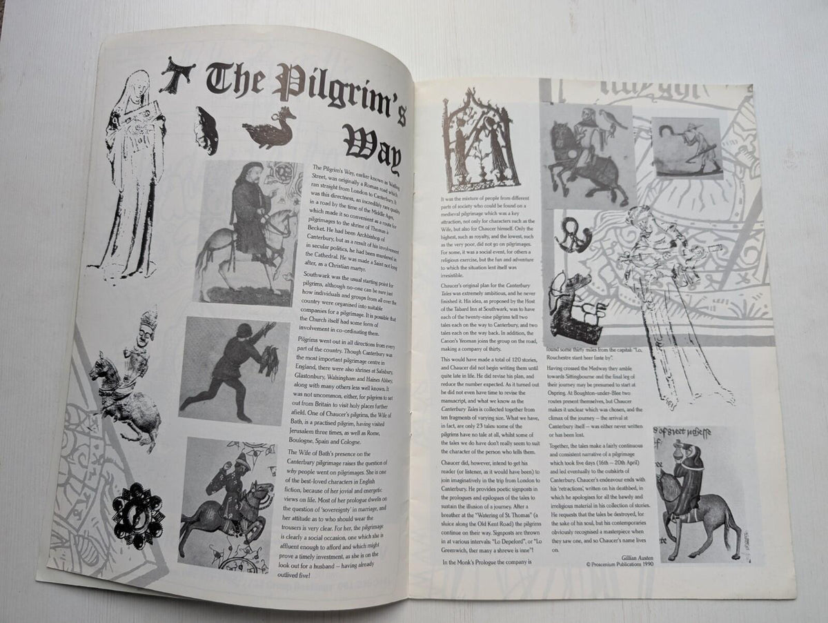 Canterbury Tales Palace Theatre Manchester - September 1990 Programme