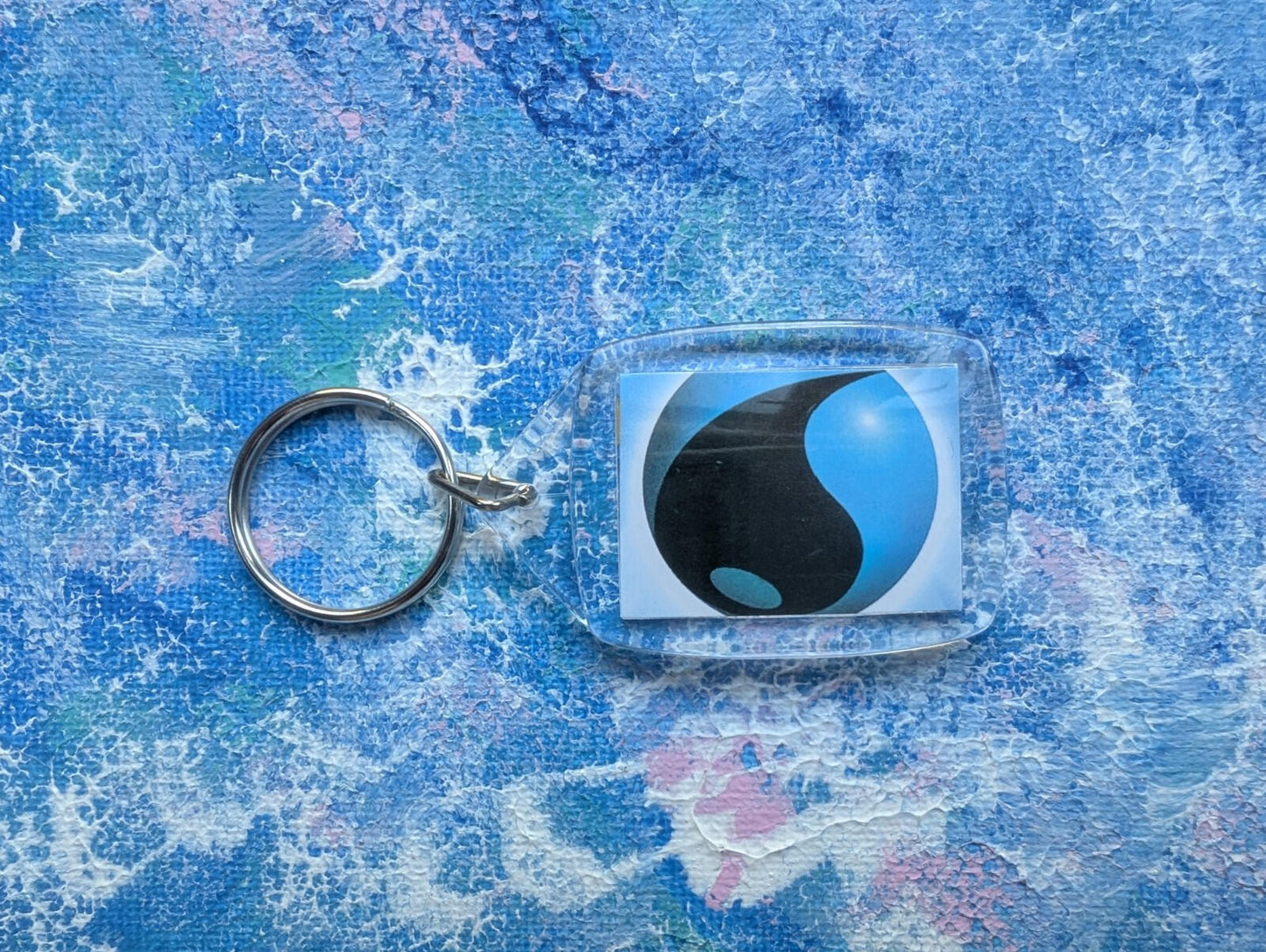 Hand-Crafted Samurott Keyring - Made From Recycled Pokemon Cards