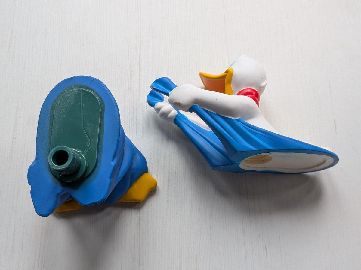 Vintage Donald Duck with Towel Bubble Bath Bottle Figure - Disney - See Details