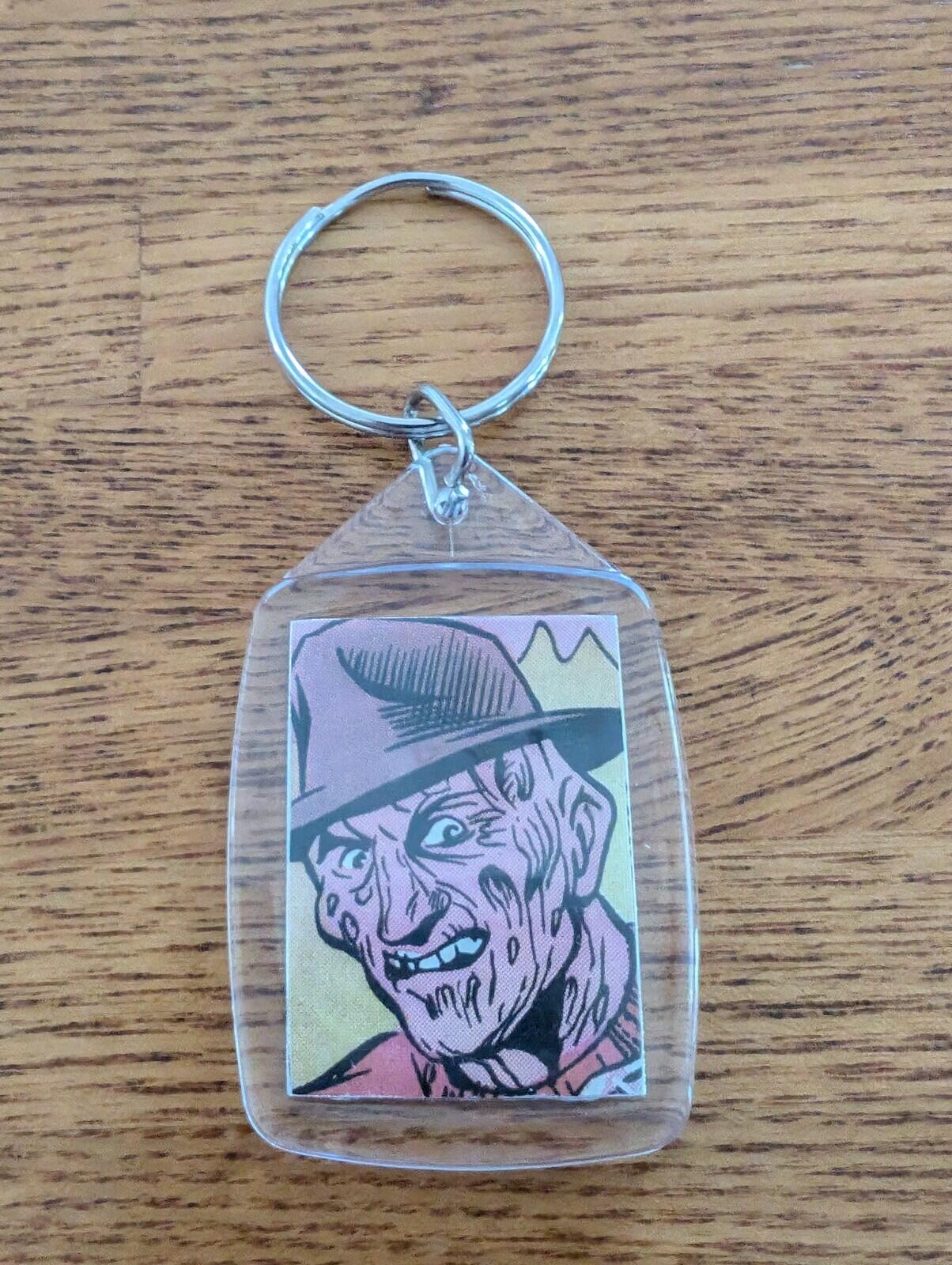Freddy Krueger Nightmare On Elm Street Keyring, Made From Recycled Vintage Comic