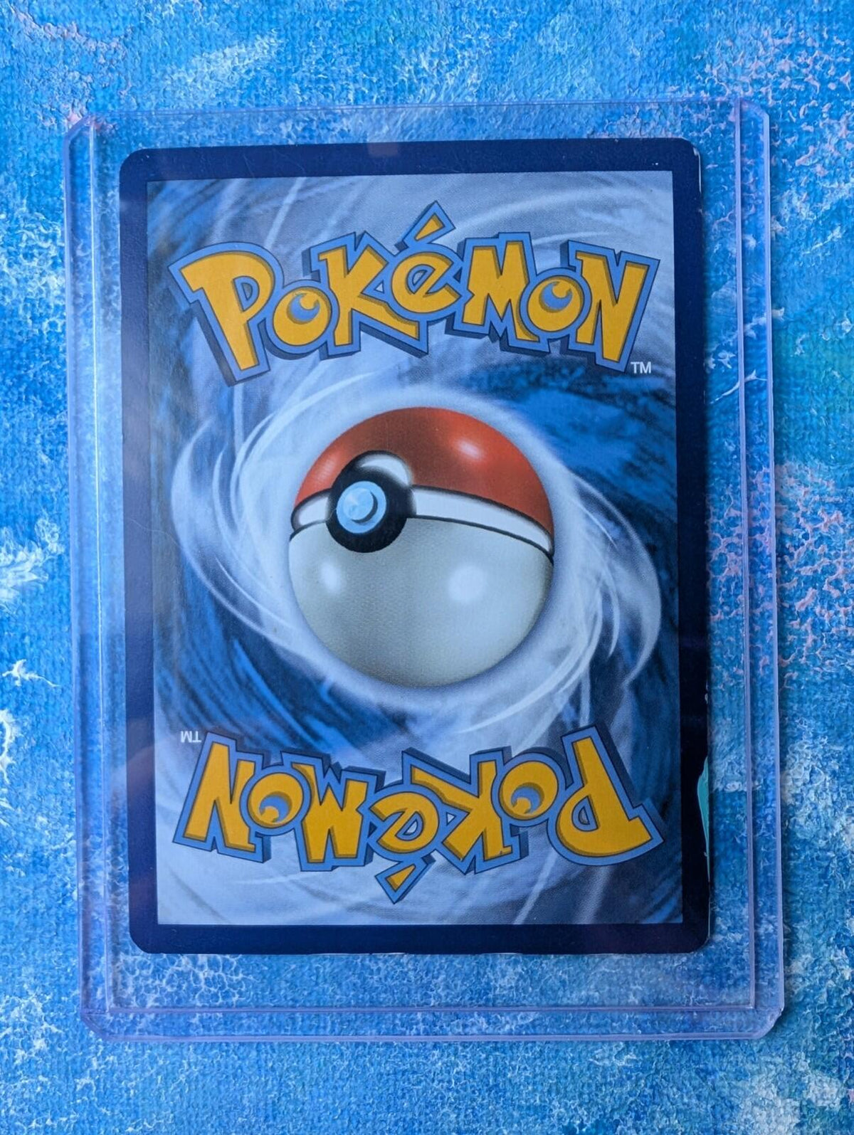 Hand-Painted Vaporeon 42/236 Sun & Moon: Cosmic Eclipse Card and Display Easel