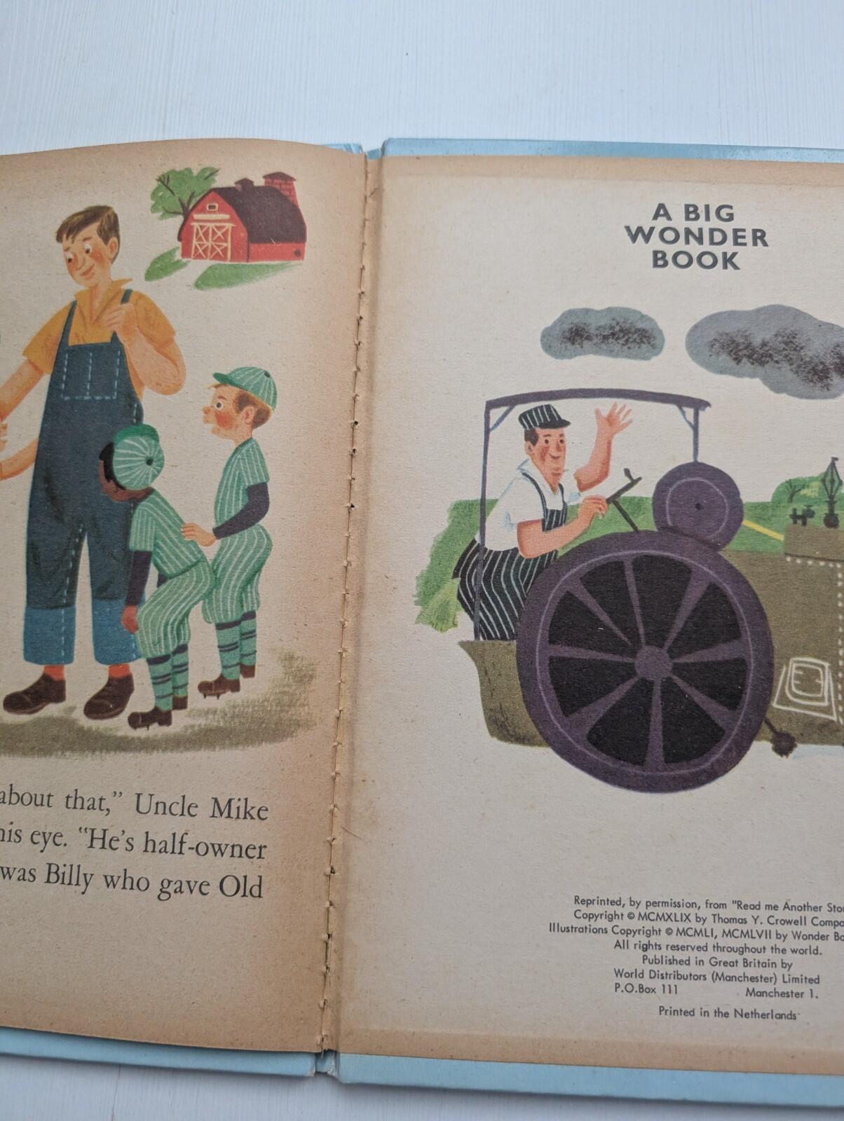 Billy And His Steamroller - A Big Wonder Book - World Distributors Ltd