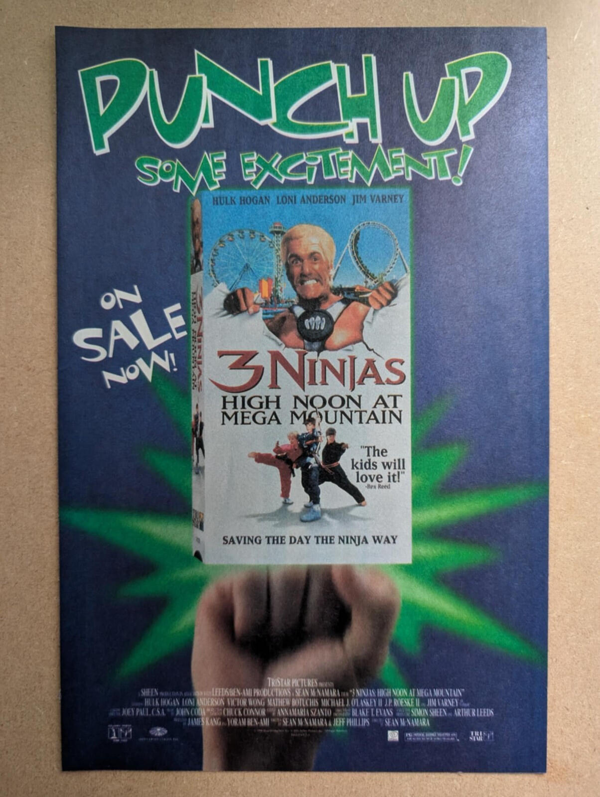 3 Ninjas High Noon At Mega Mountain Movie Advertisement - See Details