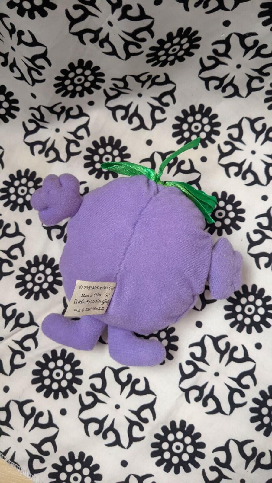 Mr Men Little Miss Naughty Soft Toy/Plush, 2000, Mcdonalds, Voicebox Not Working