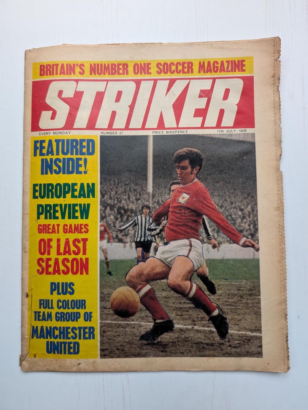 Striker No.27 11th July 1970 - Banner Press Ltd - Manchester United