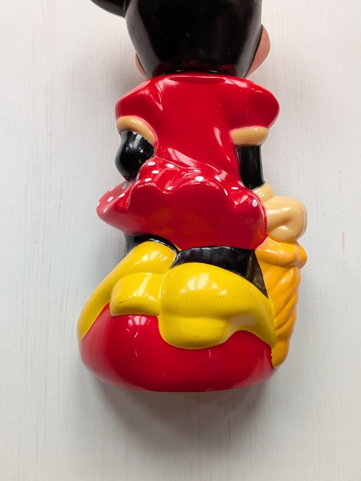 Vintage Minnie Mouse Bubble Bath Bottle Figure - 1990s - Disney