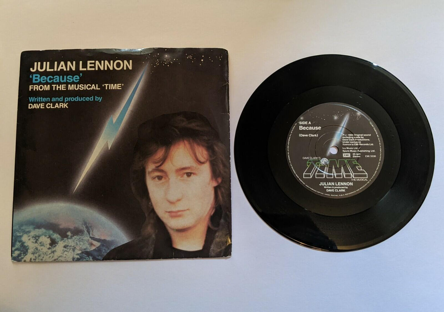 Julian Lennon Because 7" Vinyl Single