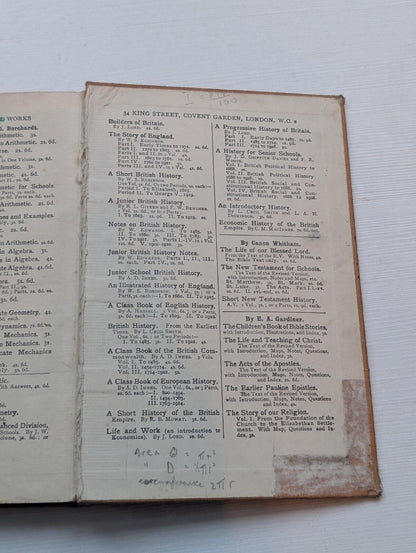A Compact Arithmetic by W.G Borchardt - 2nd Edition - 1938 - Rivingtons