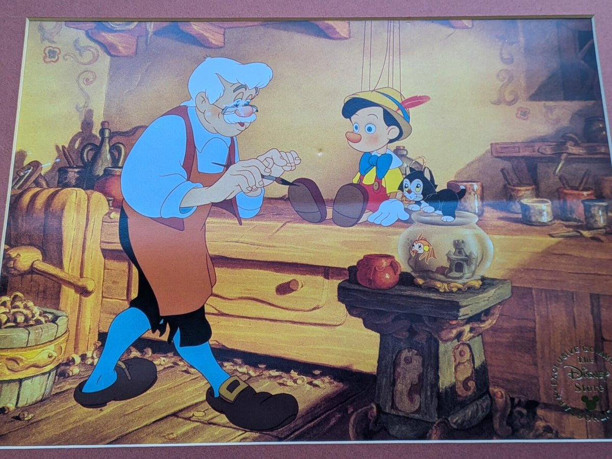 Disney Pinocchio Lithographic Print - Disney Store Exclusive - See Details