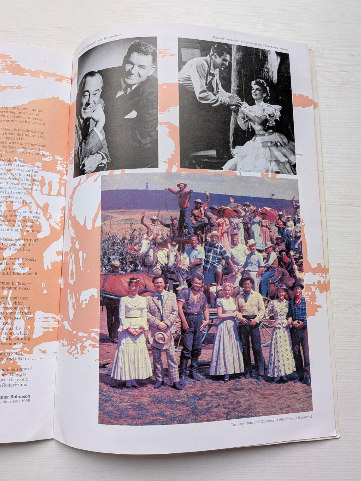 Oklahoma! Musical Tour Souvenir Brochure - Churchill Theatre, Bromley 1988