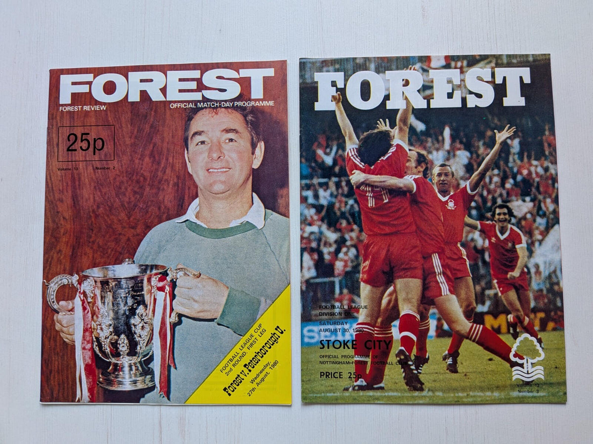 Nottingham Forest 1980 Match Programmes x14 Bundle