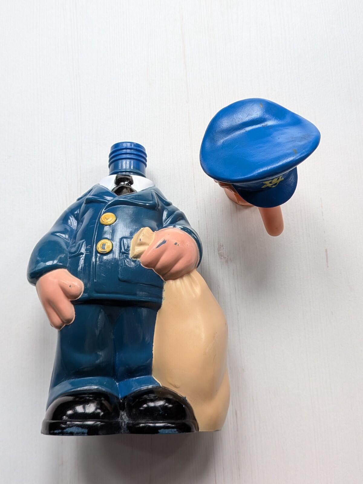 Vintage Postman Pat Bubble Bath Bottle Figure - 1990 - Woodland Animations Ltd