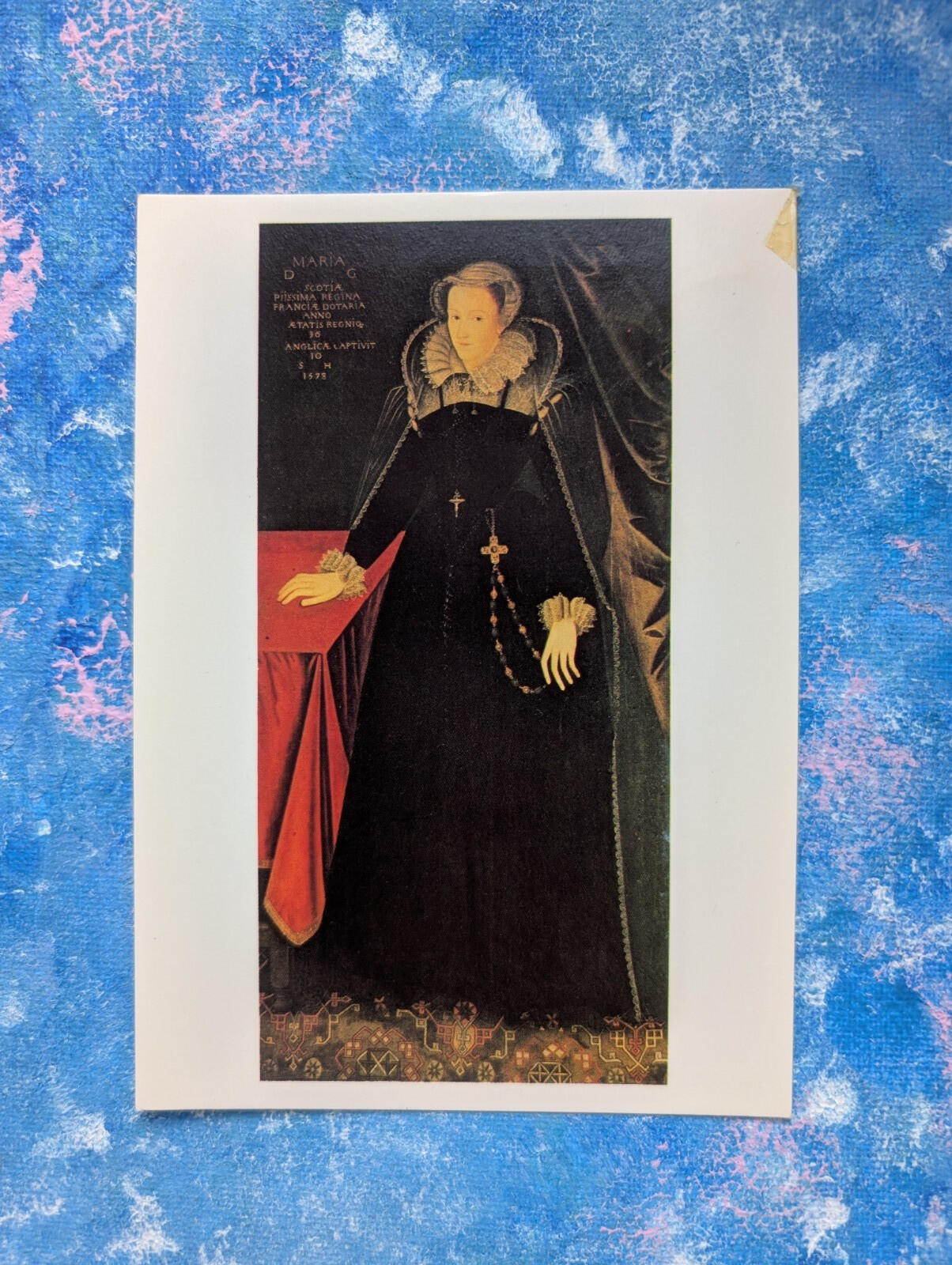 Vintage Mary Queen of Scots Postcard - Scottish National Portrait Gallery