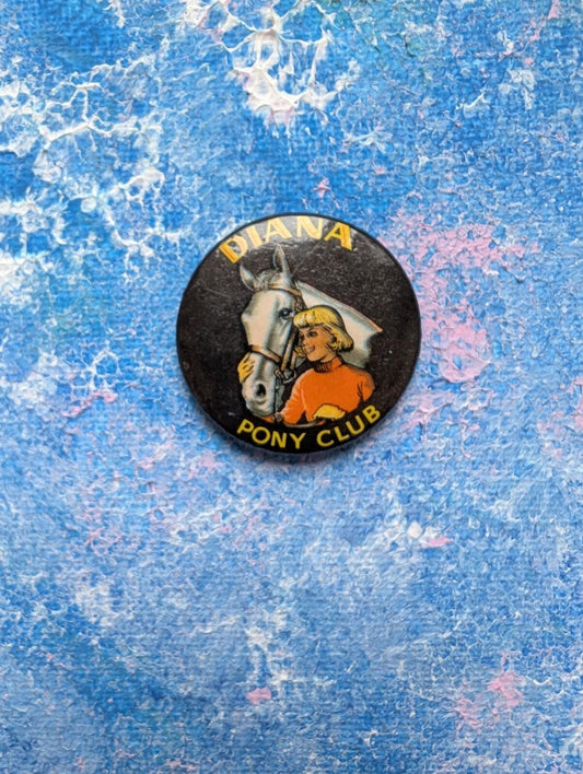 Vintage 1960's Diana Pony Club Badge - Diana Comic