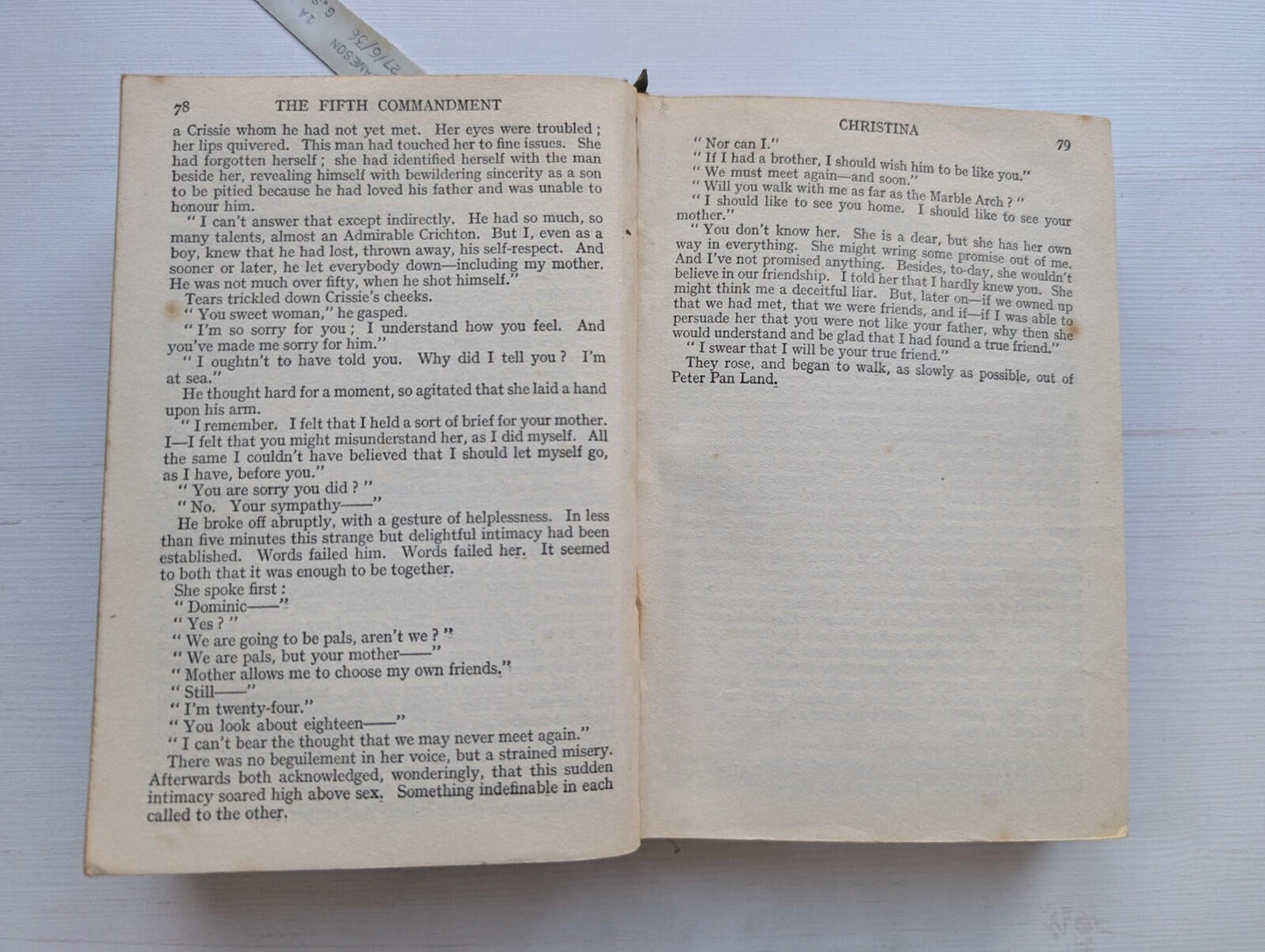 The Fifth Commandment by Horace Annesley Vachell - Hutchinson & Co Ltd