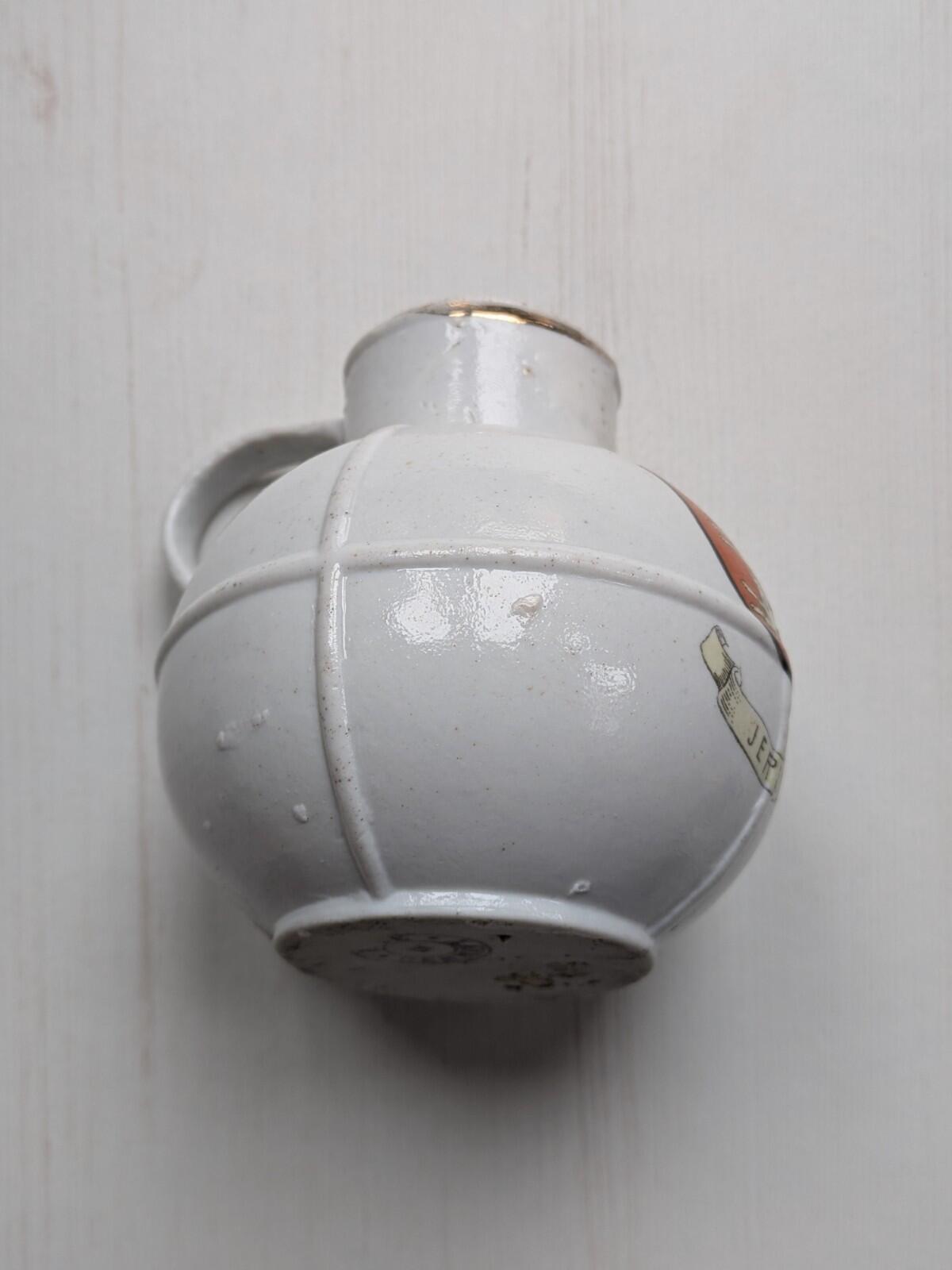 Vintage Ceramic Small Milk Jug With Jersey Crest - Made in Germany