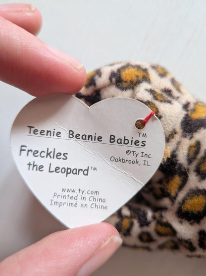 Teenie Beanie Babies Freckles the Leopard Small Toy - 1993 - TY/McDonalds