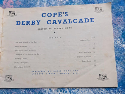 Cope's Derby Cavalcade Booklet - Alfred Cope - 1948