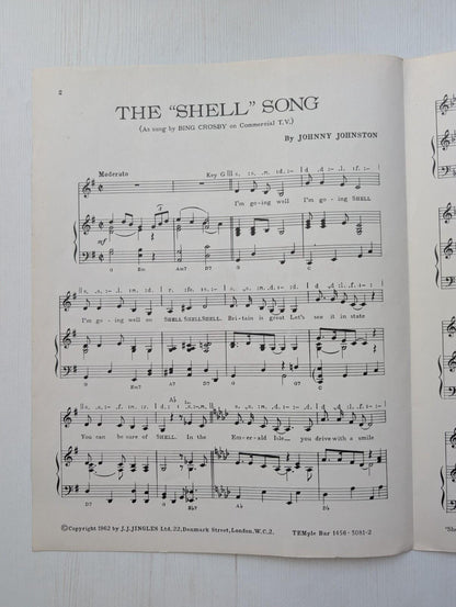 Bing Sings Shell: The Shell Song as sung by Bing Crosby - Piano Sheet Music