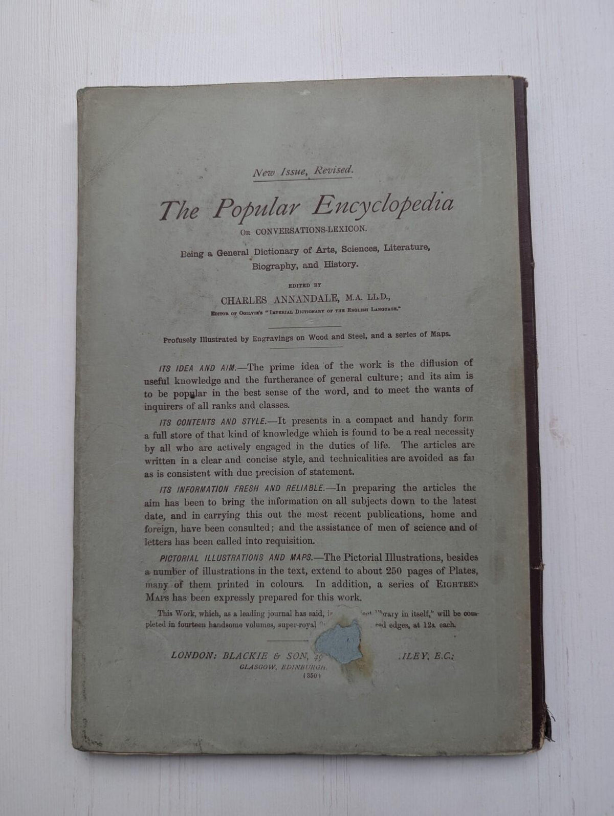 Ogilvie's Imperial Dictionary of The English Language Div. 8 - 1880's Approx