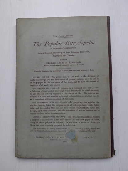 Ogilvie's Imperial Dictionary of The English Language Div. 8 - 1880's Approx