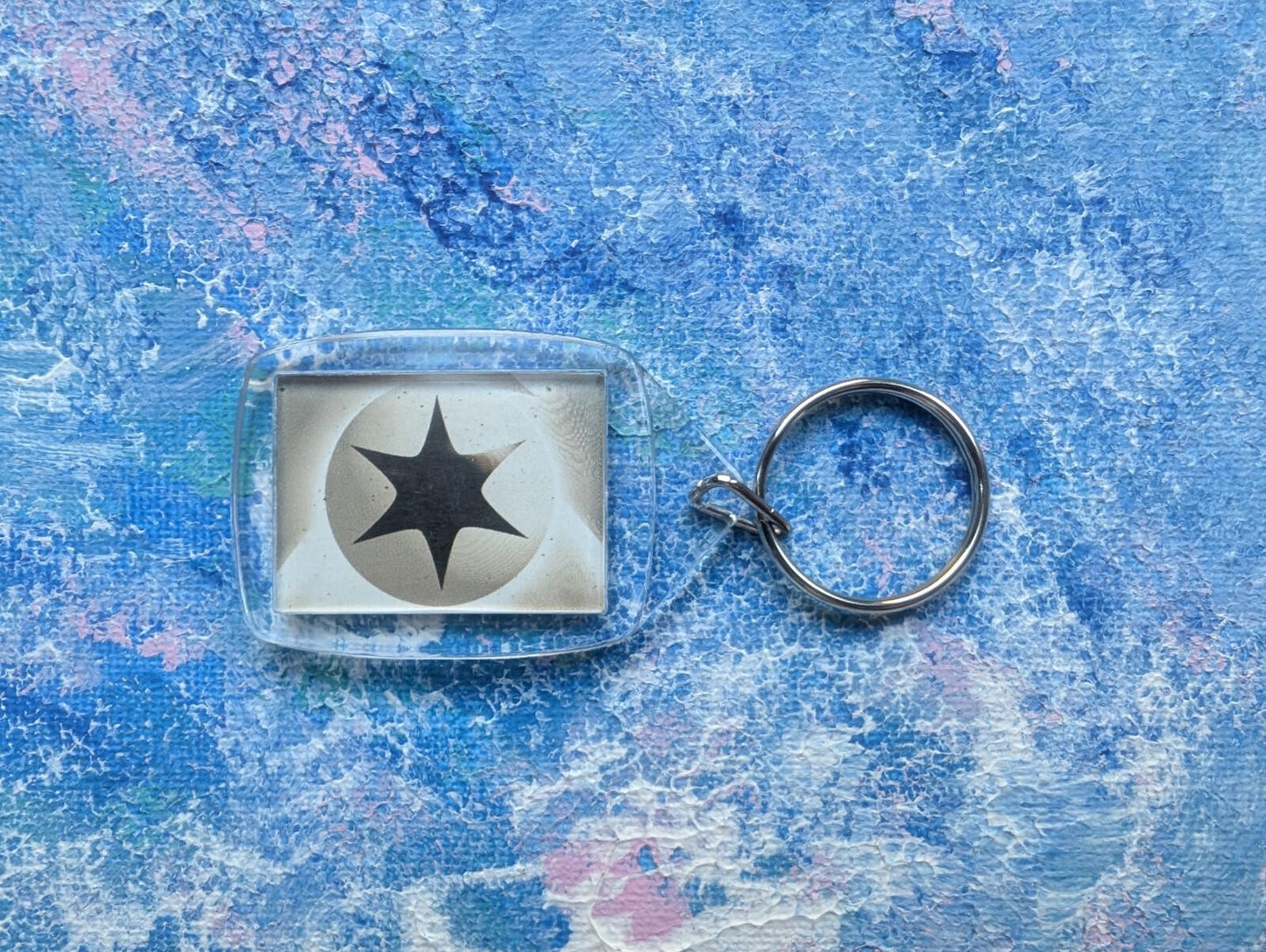 Hand-Crafted Eevee Keyring - Made From Recycled Pokemon Cards