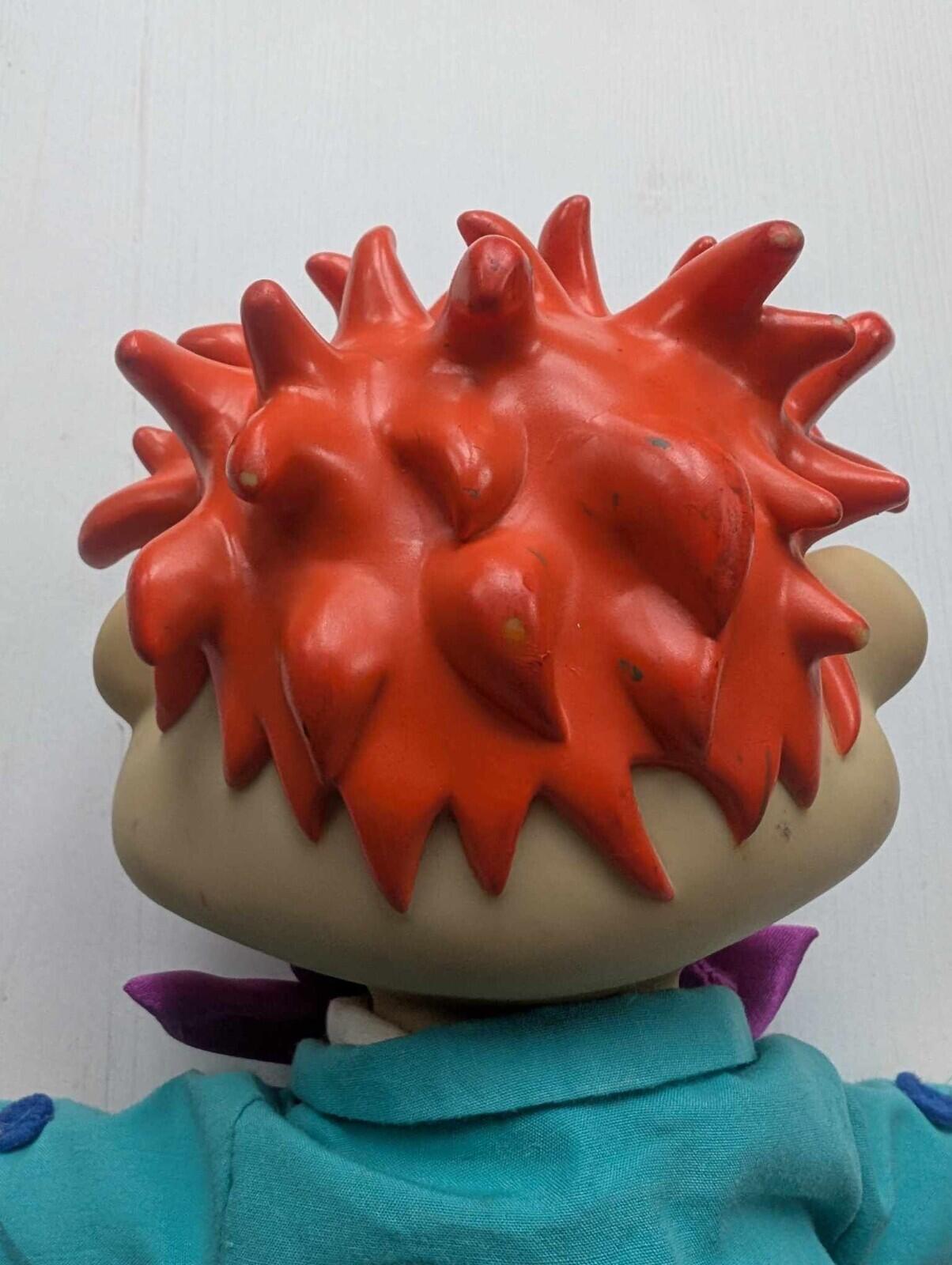 Rugrats In Paris Chuckie Finster Plush Doll with Vinyl Head, Vintage Nickelodeon