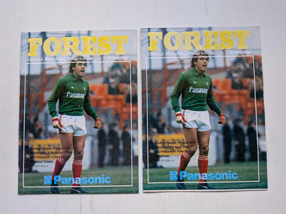 Nottingham Forest 1982 Match Programmes x12 Bundle