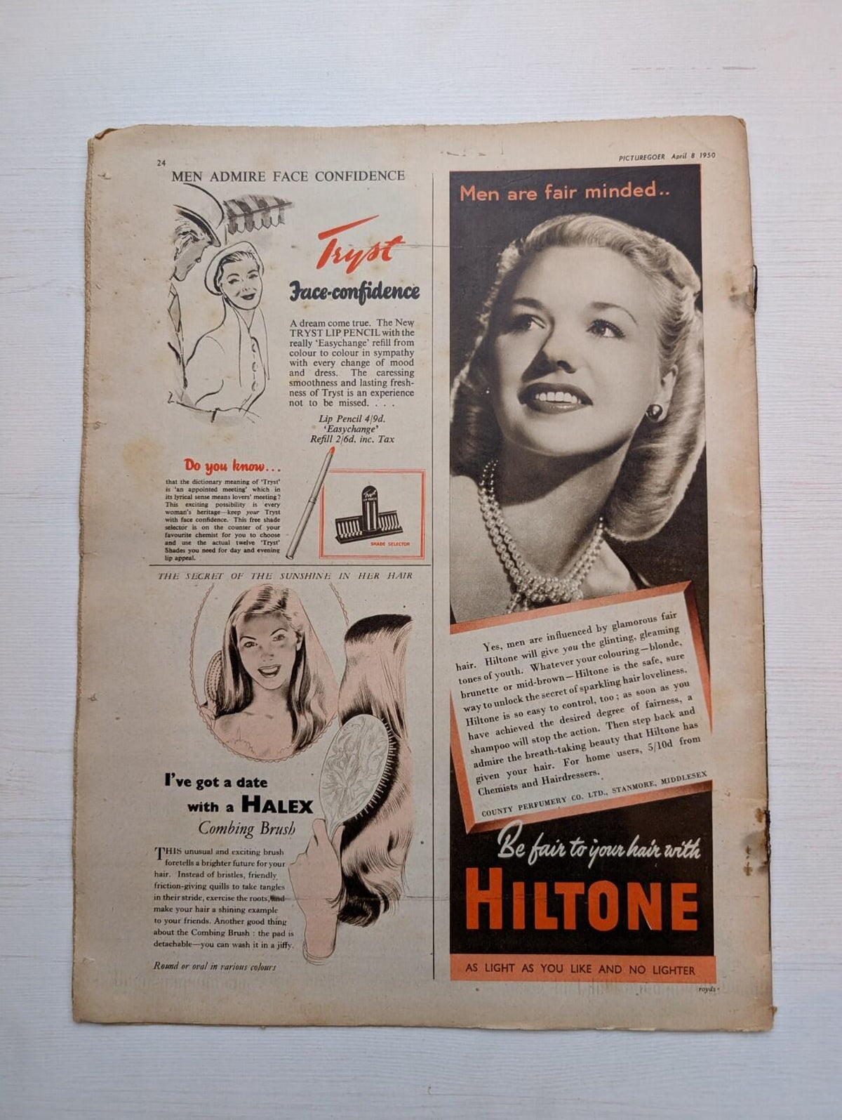 Picturegoer: The National Film Weekly April 8, 1950 - Richard Attenborough Cover